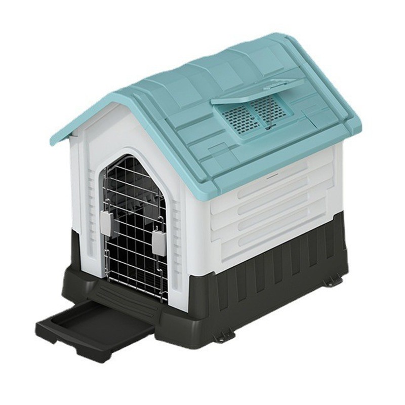 Foldable Plastic Dog House with Rain-Shedding Roof – OEM/ODM Pet Supplies